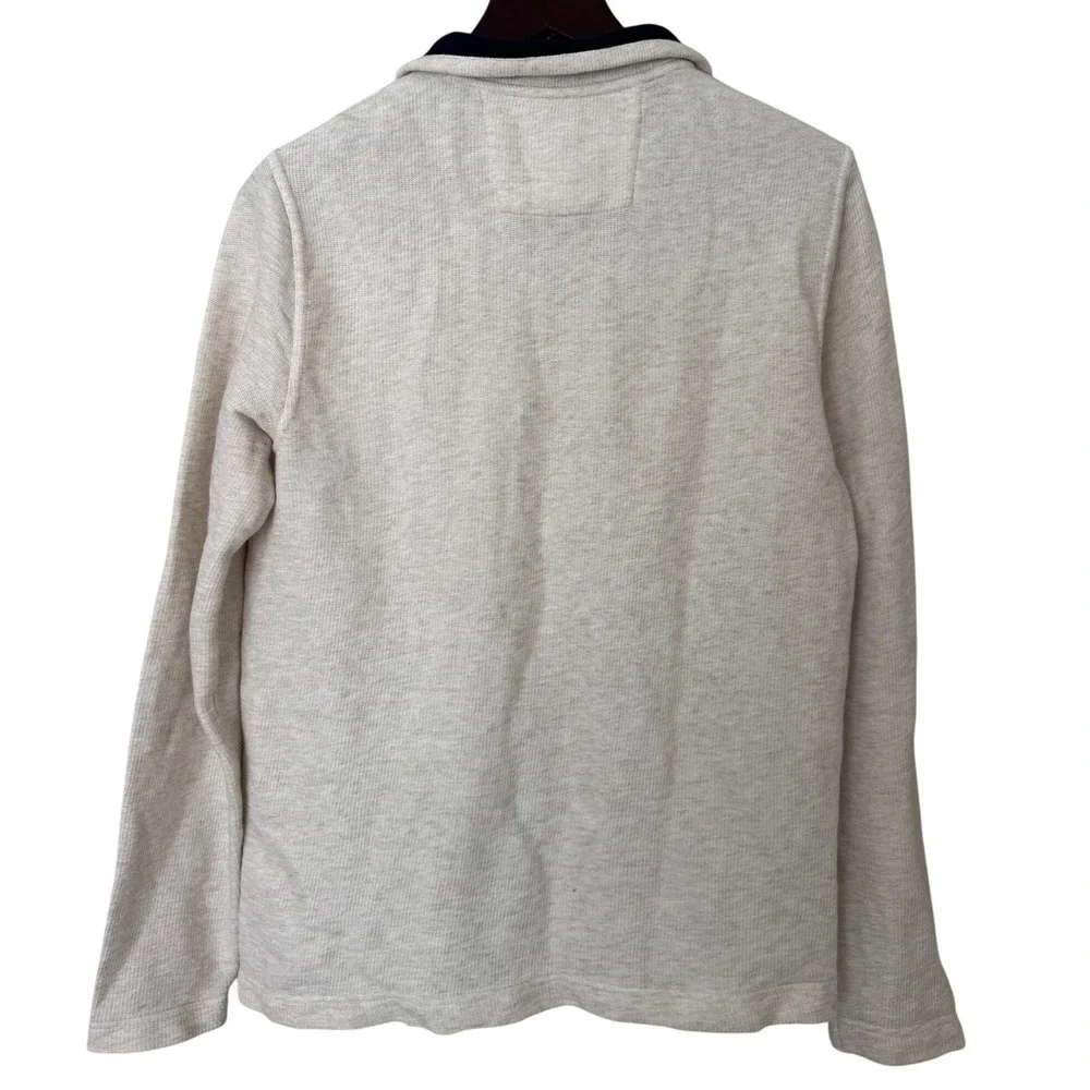 Banana Republic Lofty 1/2 Zip Light Oatmeal‎ Pullover Sweater Size Medium